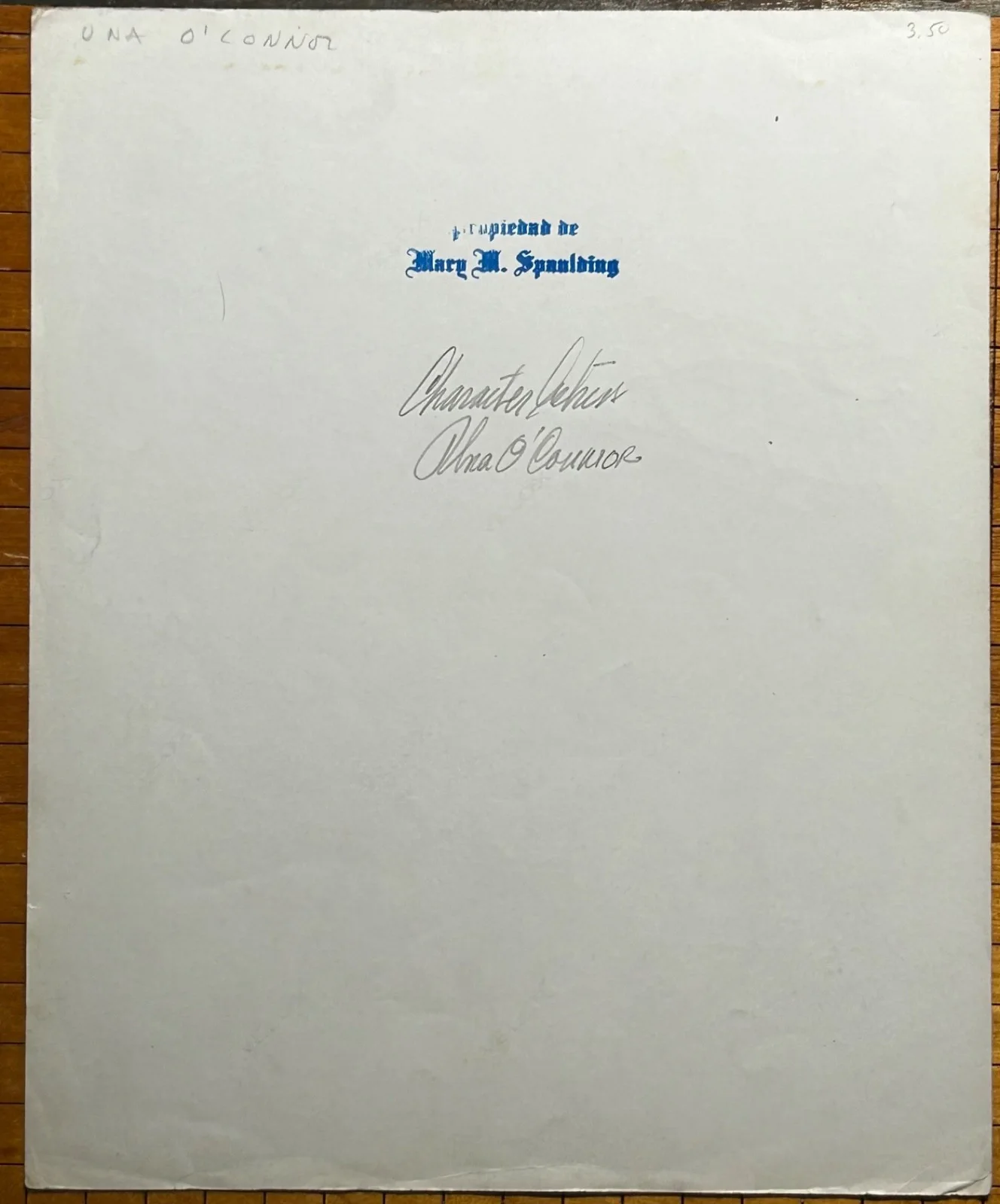 UNA O’CONNOR—SIGNED PHOTO—WHALE—InvisibleMan+ BrideFrankenstein•HITCHCOCK•BorisK, image 2