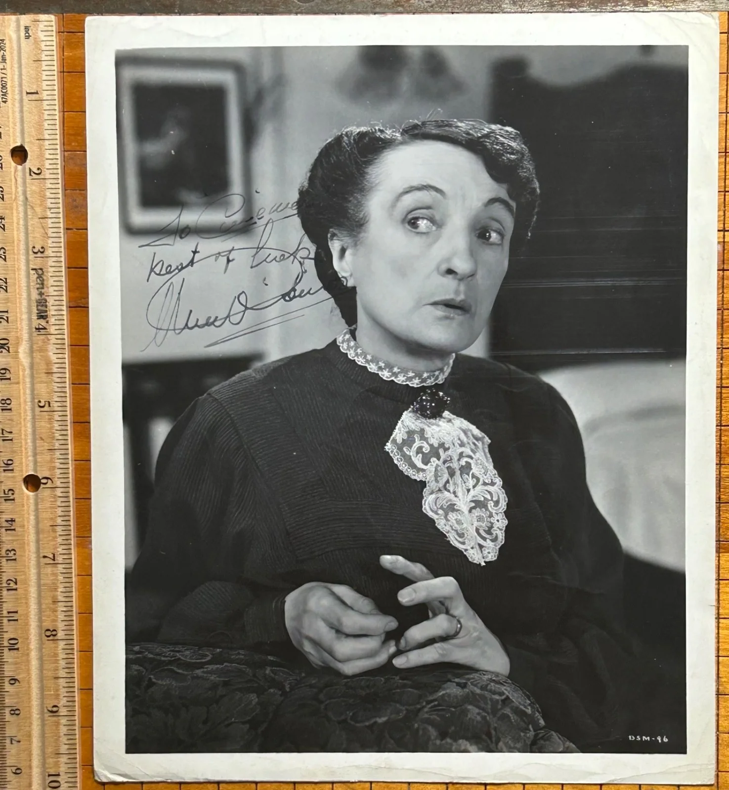 UNA O’CONNOR—SIGNED PHOTO—WHALE—InvisibleMan+ BrideFrankenstein•HITCHCOCK•BorisK, image 4