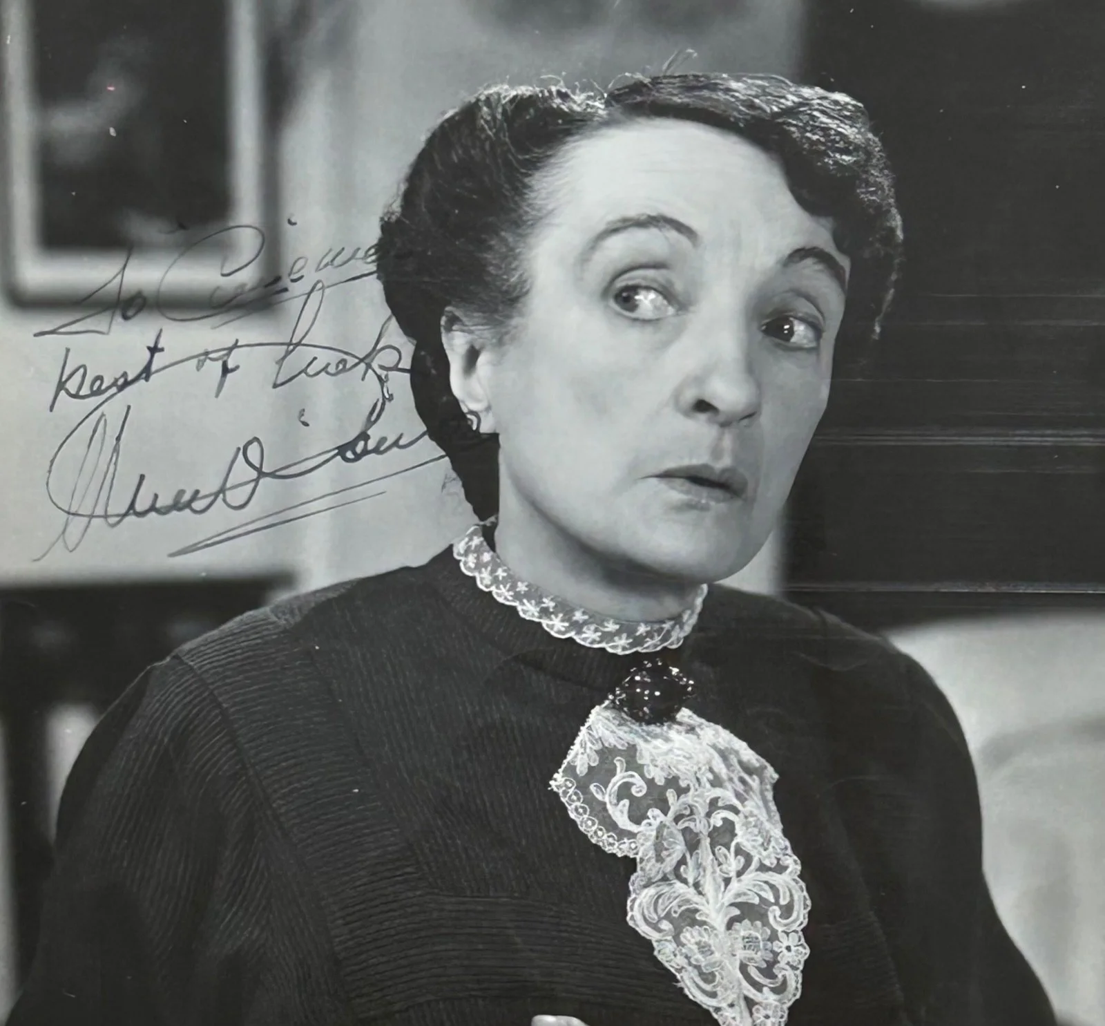 UNA O’CONNOR—SIGNED PHOTO—WHALE—InvisibleMan+ BrideFrankenstein•HITCHCOCK•BorisK, image 5
