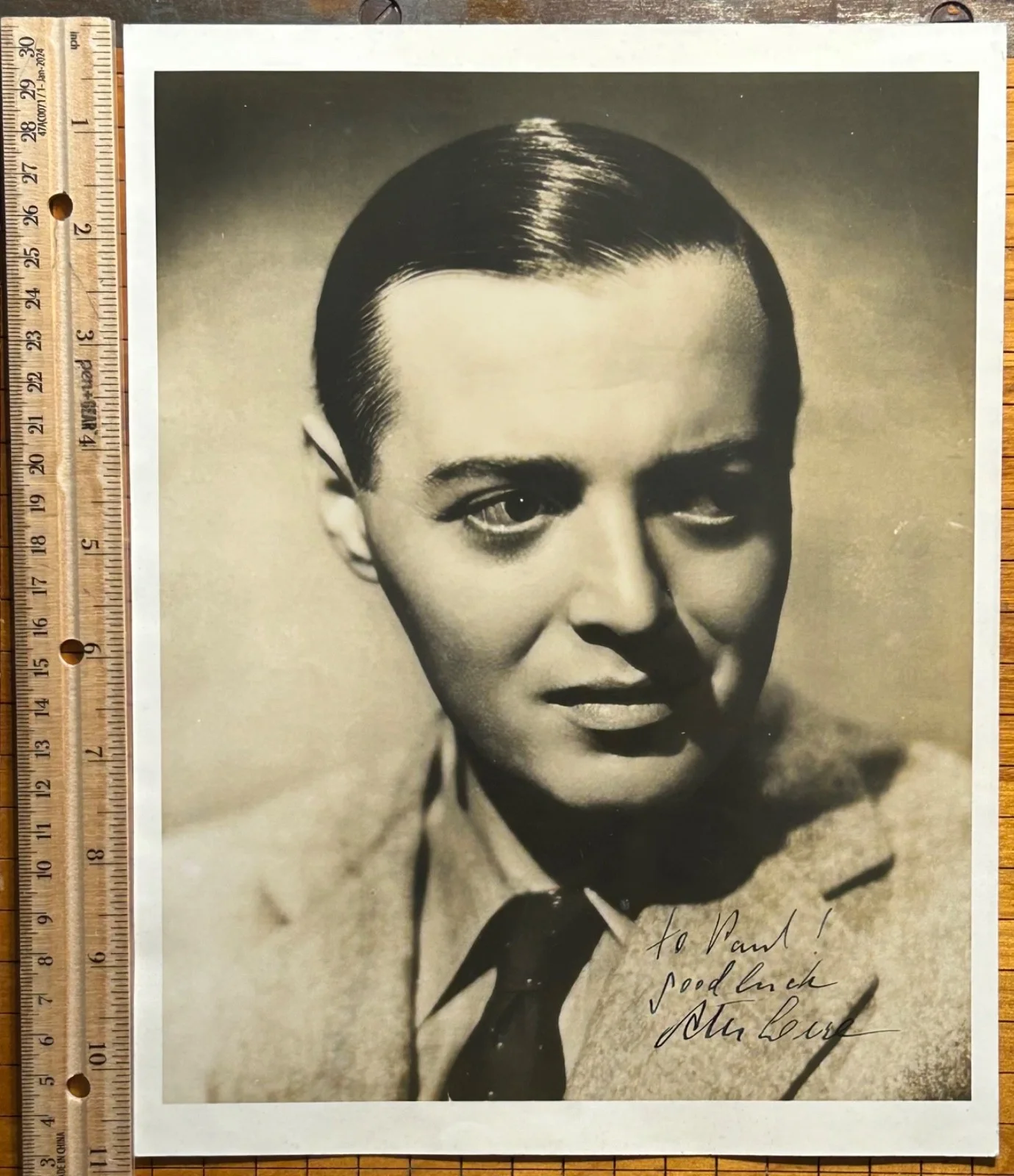 PETER LORRE —SIGNED PHOTO—Casablanca•Arsenic & Old Lace•Maltese Falcon•M•Bogart, изображение 3