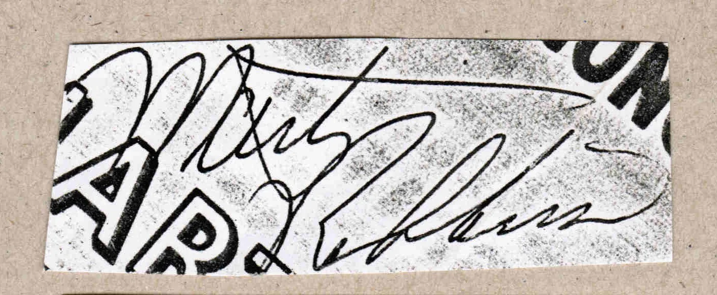 VTG 1978 Marty Robbins Hand Signed Autograph & Fan Taken 3.5 x 3.5 Photo Ticket, изображение 2