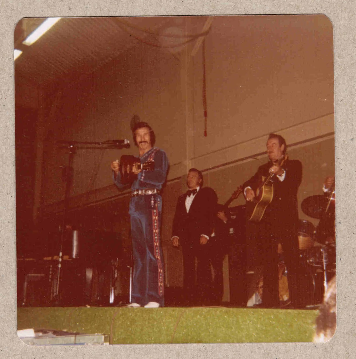 VTG 1978 Marty Robbins Hand Signed Autograph & Fan Taken 3.5 x 3.5 Photo Ticket, изображение 4