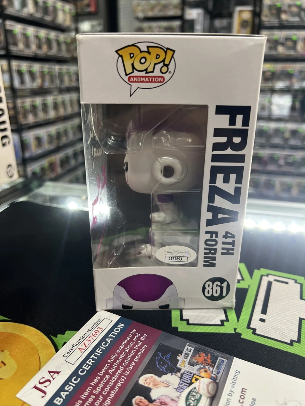 Linda Young — Linda Young Signed Autographed Dragon Ball Z Frieza 4th Form Funko JSA COA, изображение 2