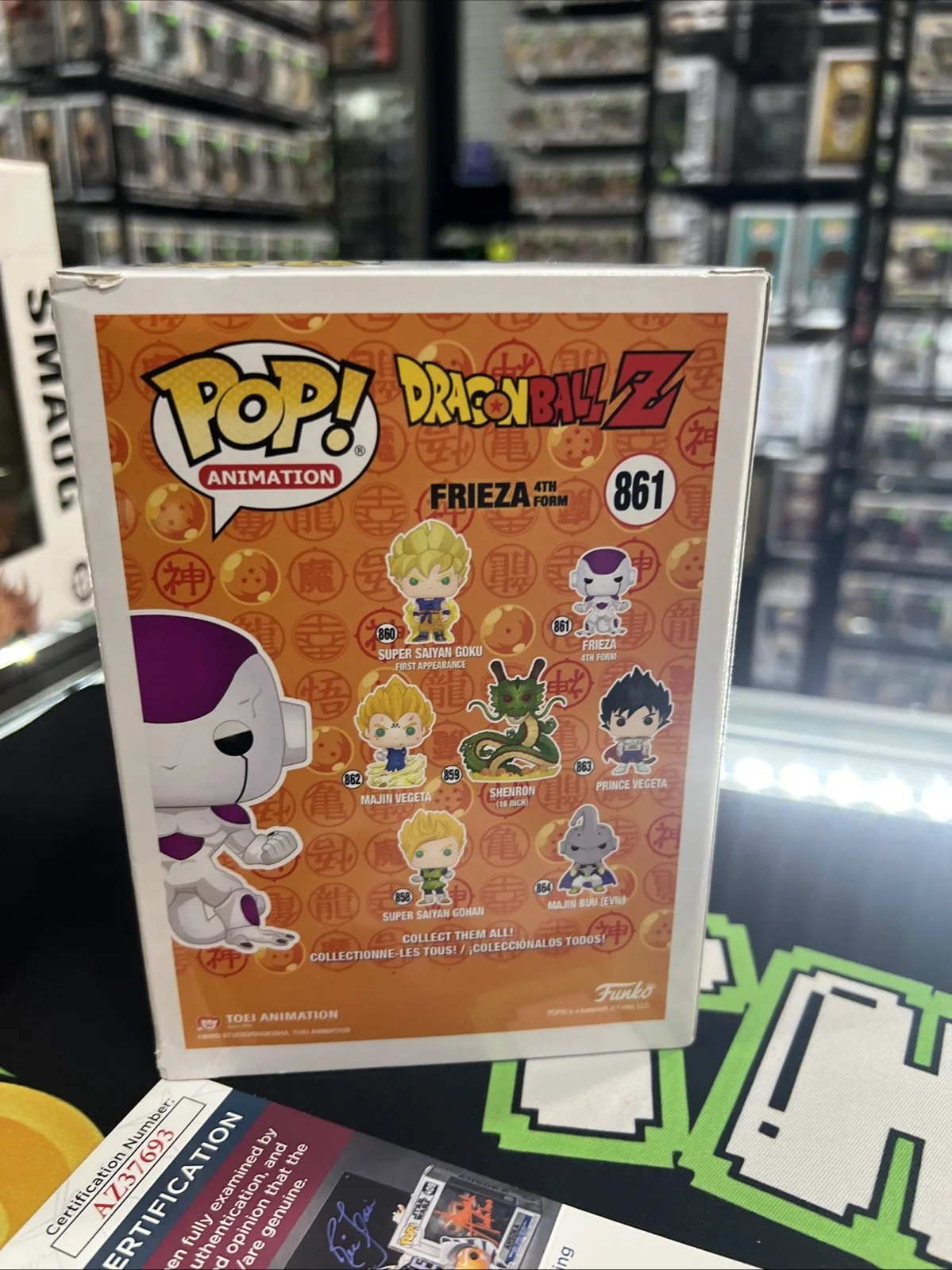 Linda Young — Linda Young Signed Autographed Dragon Ball Z Frieza 4th Form Funko JSA COA, изображение 3