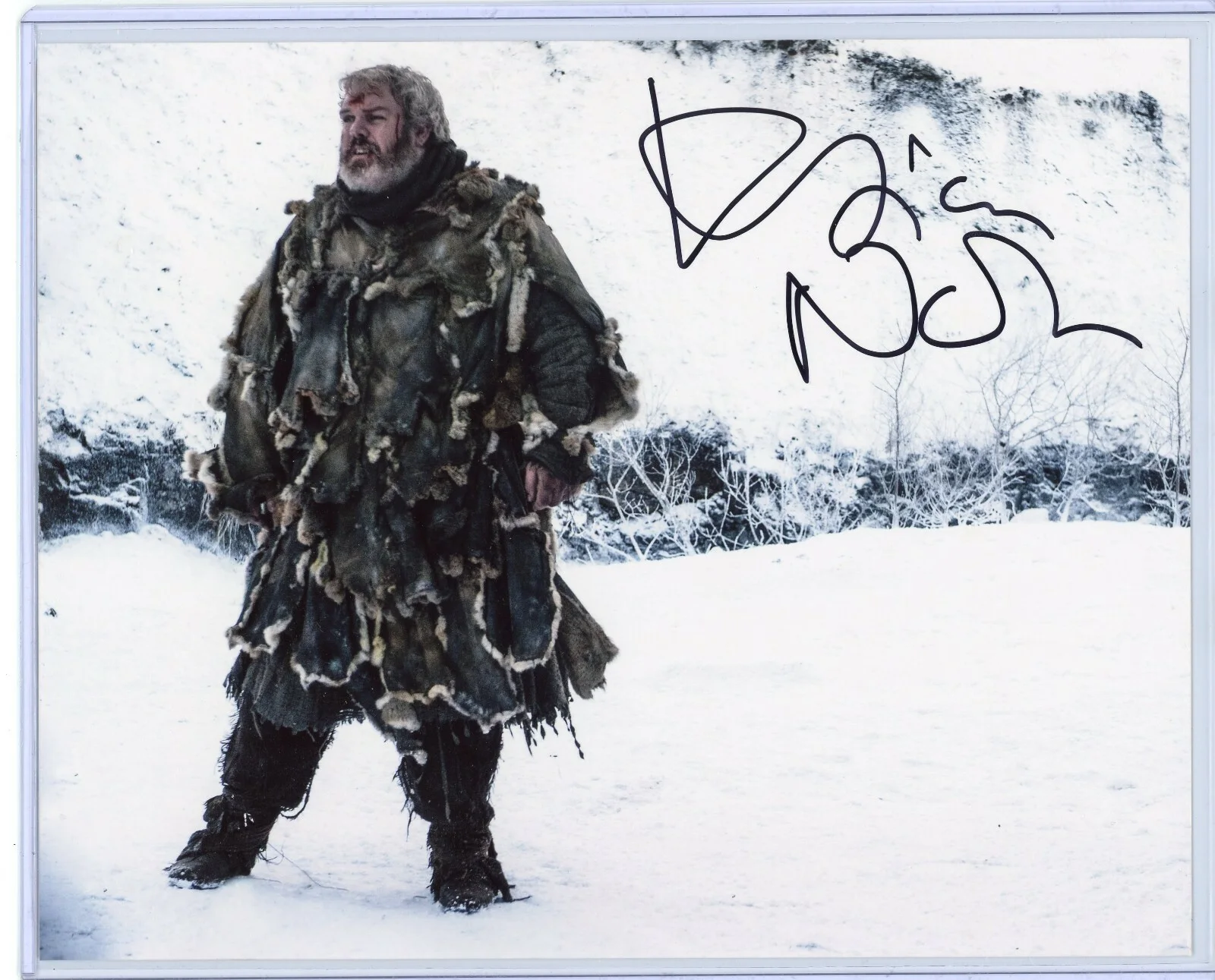 Kristian Nairn — Kristian Nairn as Hodor Signed 8x10 Photo 258 West COA Autograph Game of Thrones