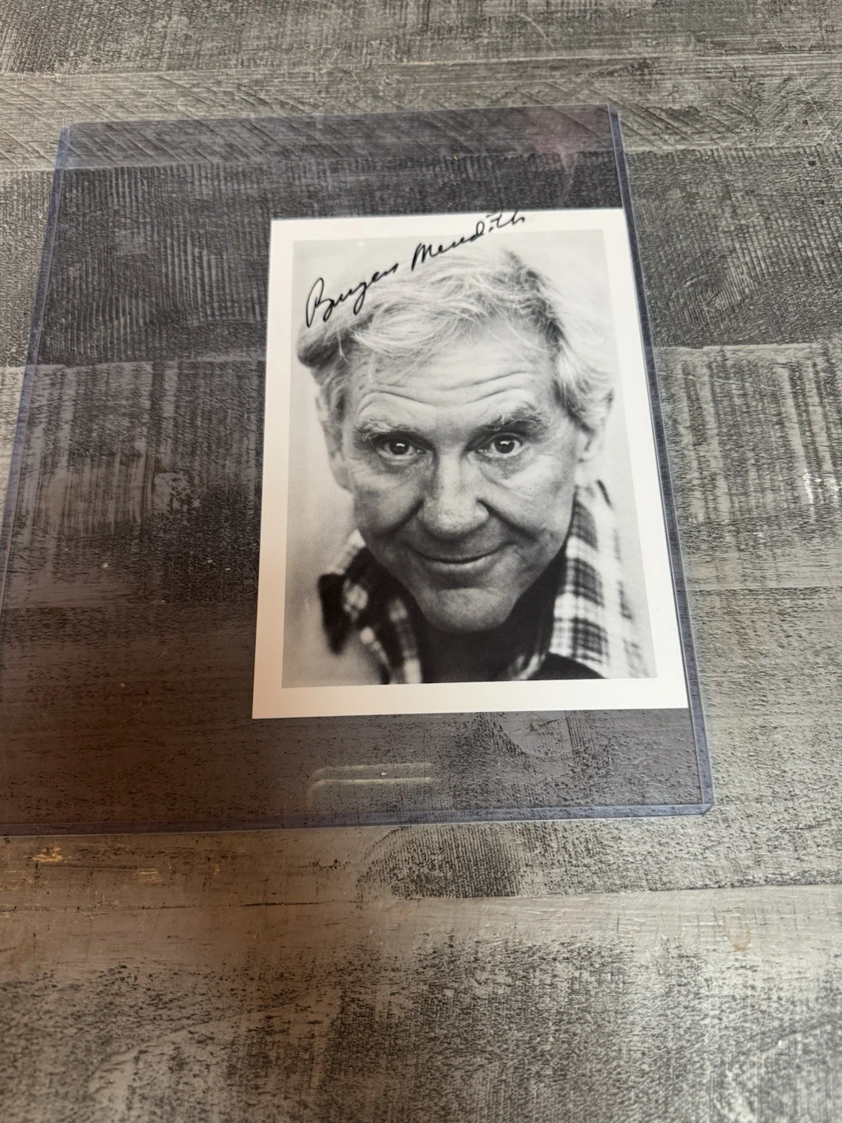 Burgess Meredith — BURGESS MEREDITH Signed 5x7 COA Rocky , Grumpier old Men Star Iconic Actor