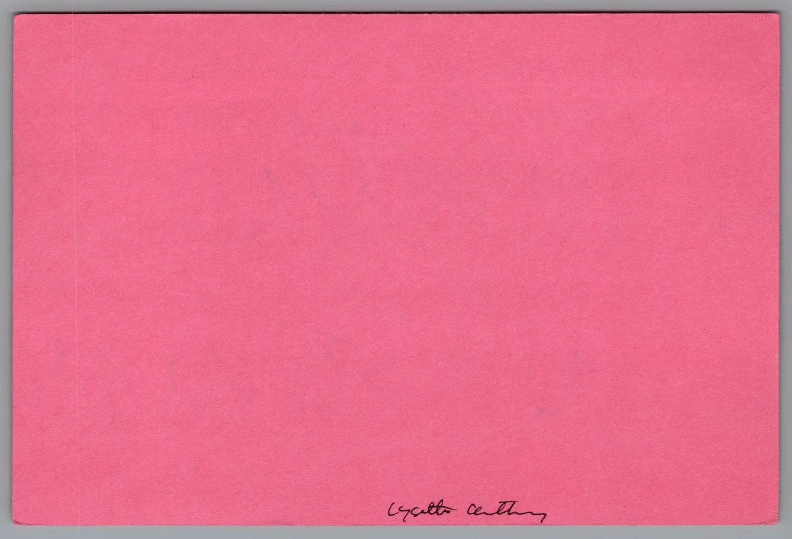 Lysette Anthony — Lysette Anthony Signed 4x6 Index Card Husbands And Wives Autographed, image 2