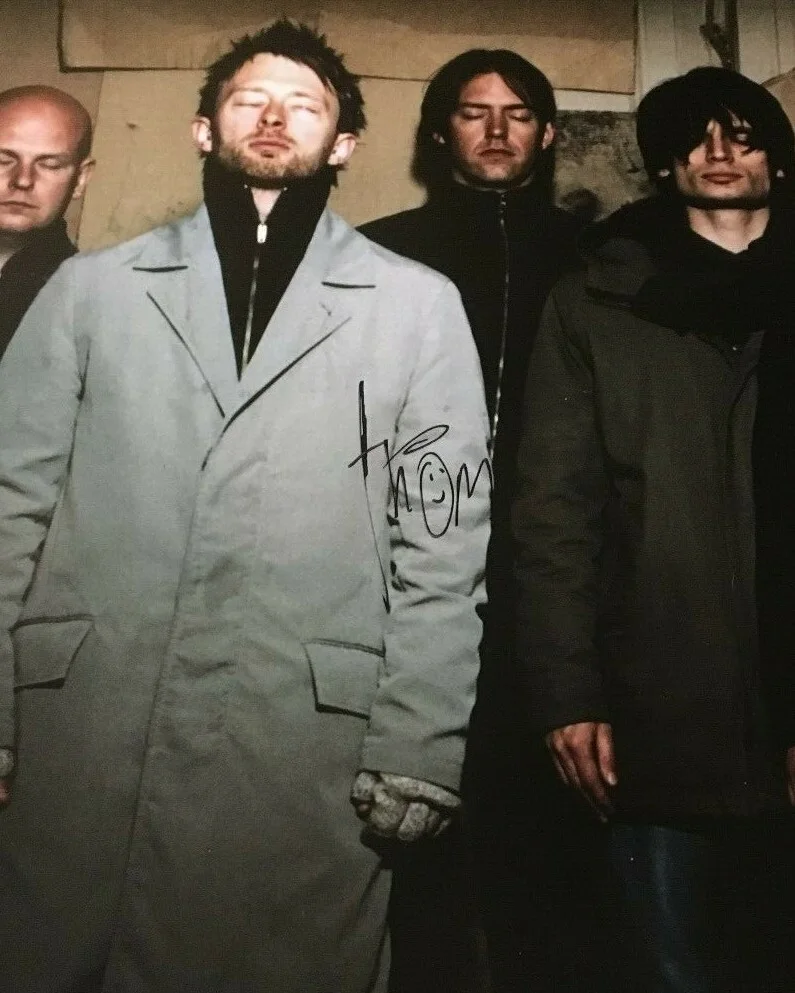 Thom Yorke of Radiohead signed Poster RARE! JSA COA Certificate, image 2