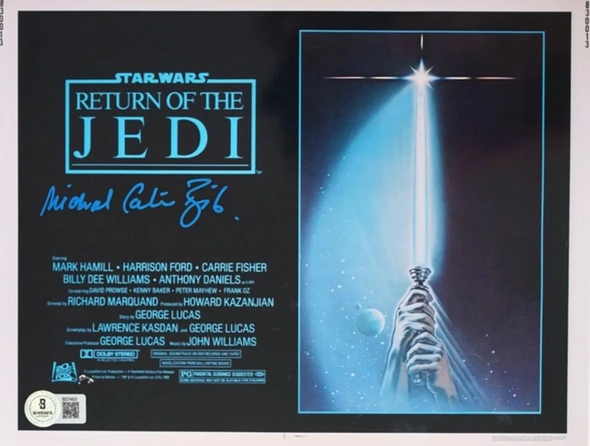Michael Carter — Star Wars autographed signed 8x10 photo Beckett BAS COA Bib Fortuna Jedi, image 2