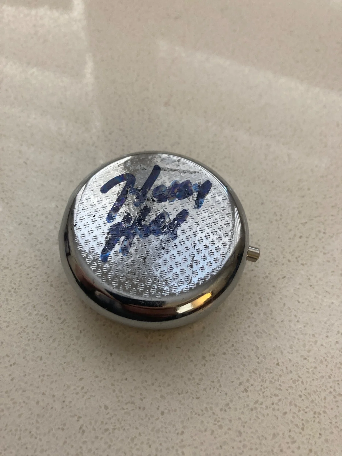 Henry Hill — Henry Hill "Goodfellas" hand signed Autographed! pill box, image 2