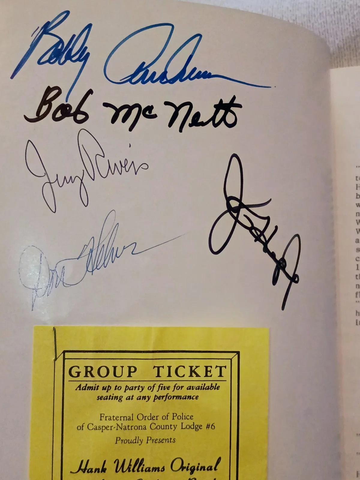 Hank Williams: From Life To Legend by Jerry Rivers, Signed, image 2