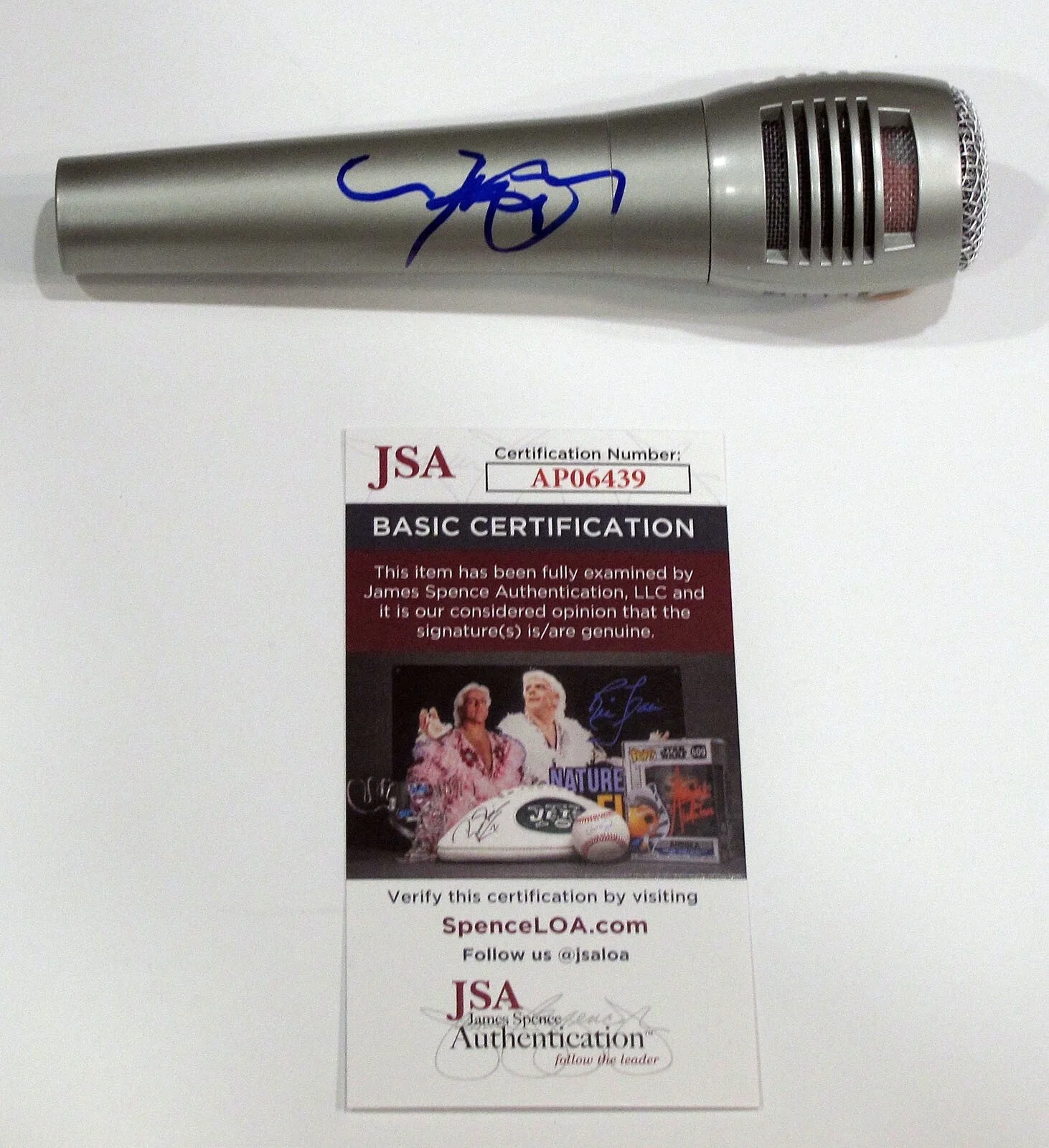 JOSH GROBAN — Josh Groban signed Auto Microphone EXACT PROOF CINEMATIC You Raise Me Up JSA COA, изображение 5