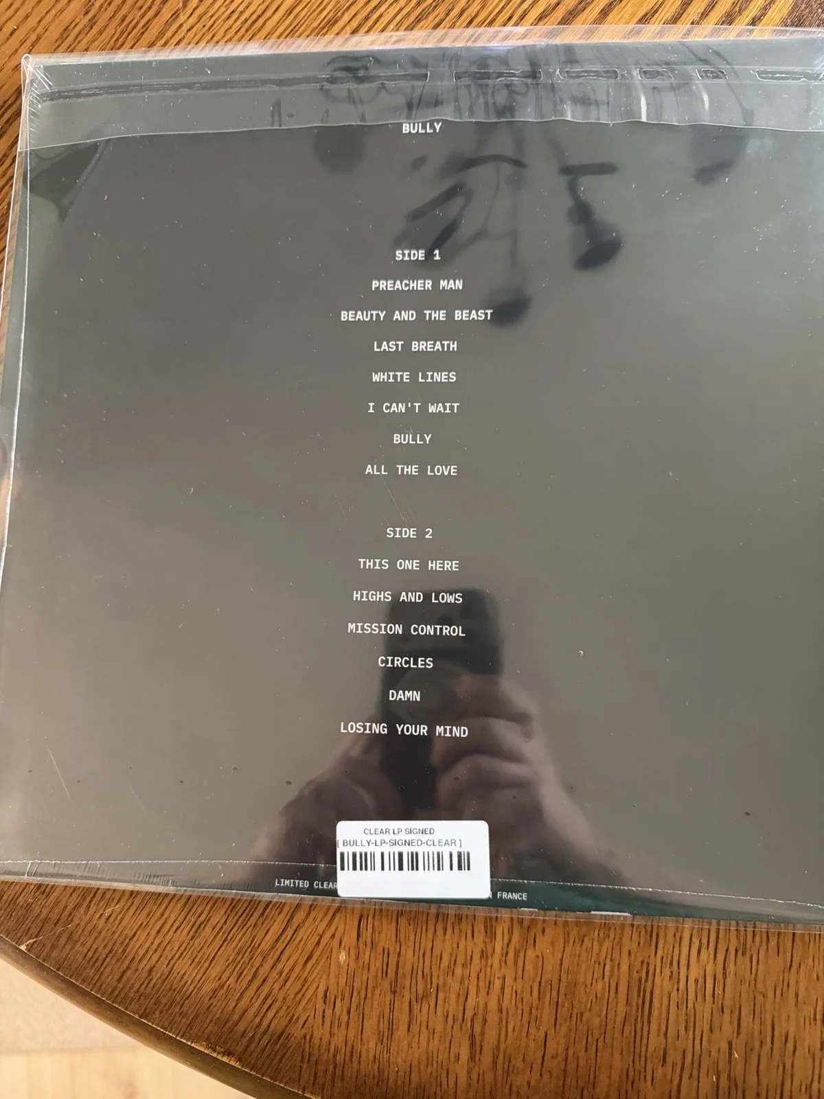 Kanye West “Bully” Signed Vinyl LP Clear Limited Edition Autographed Ye, image 2