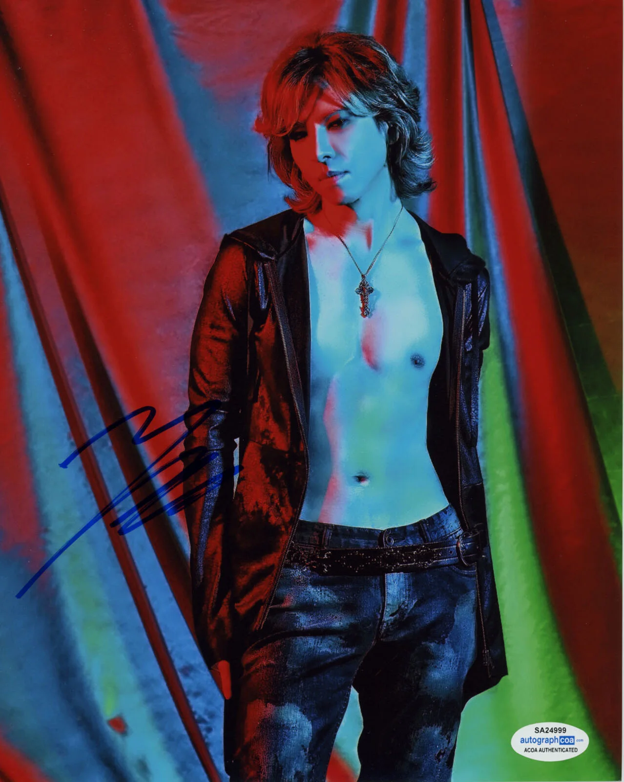 YOSHIKI — Yoshiki Hayashi signed Autographed 8x10 Photo EXACT PROOF X Japan ACOA COA Rare, изображение 3