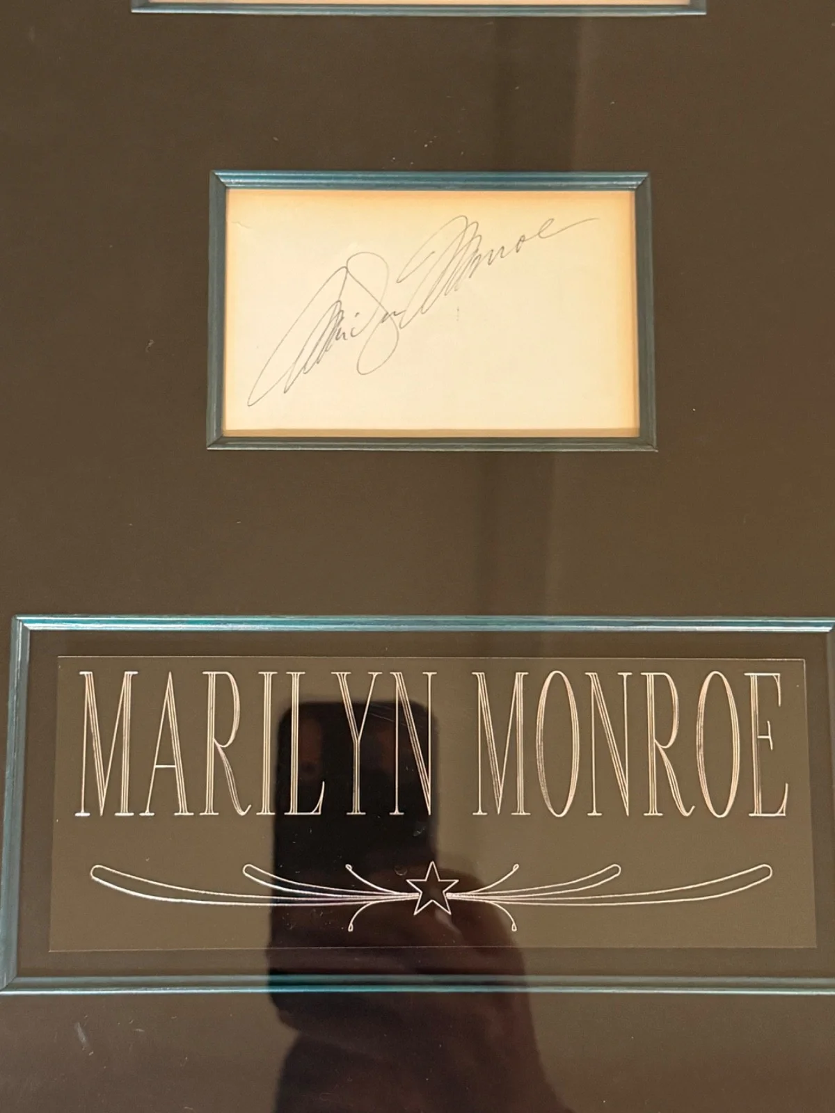Marilyn Monroe Autographed collage w COA Starabilias -SIGNED BY MONROE, image 2