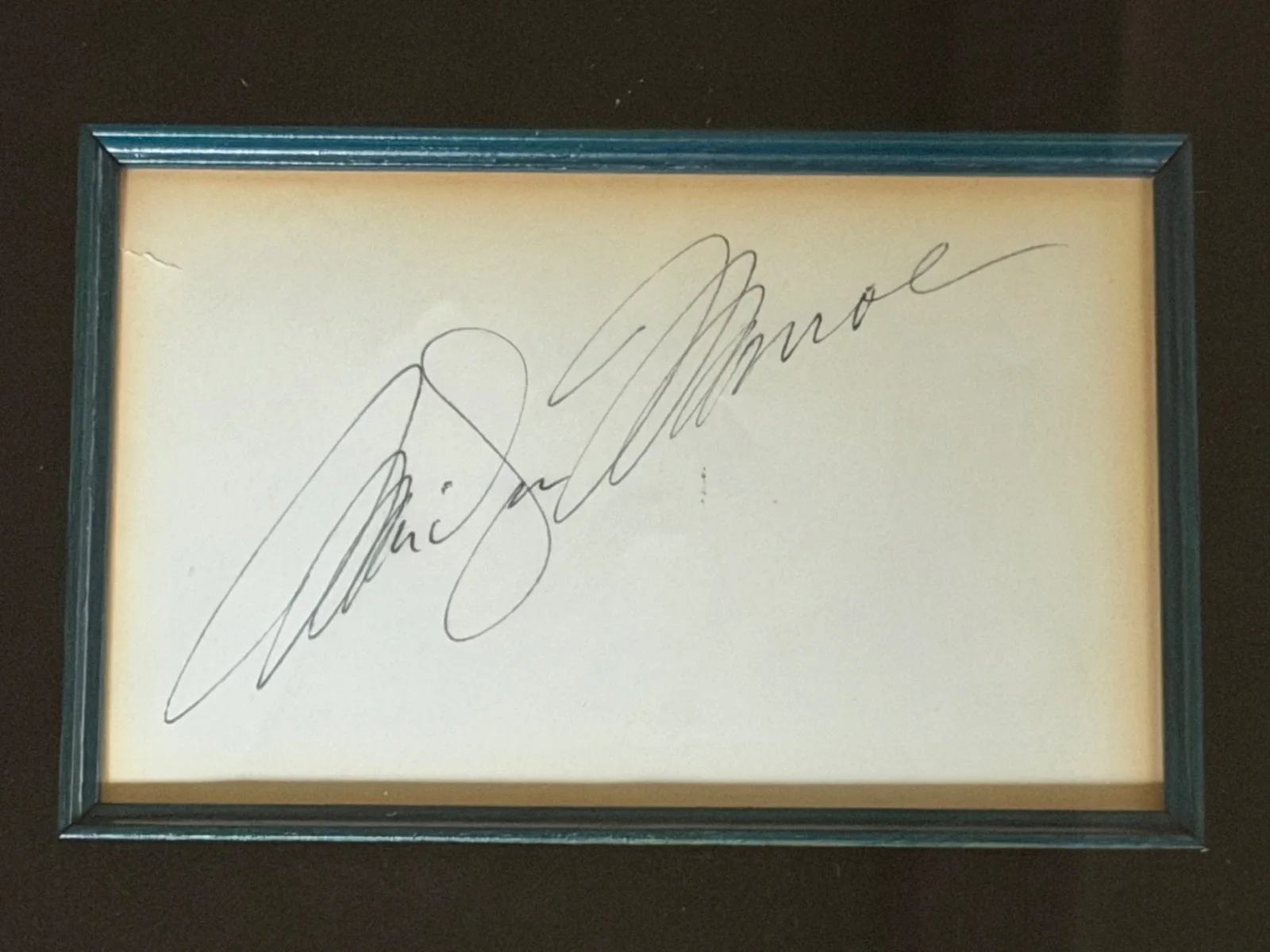 Marilyn Monroe Autographed collage w COA Starabilias -SIGNED BY MONROE, image 3
