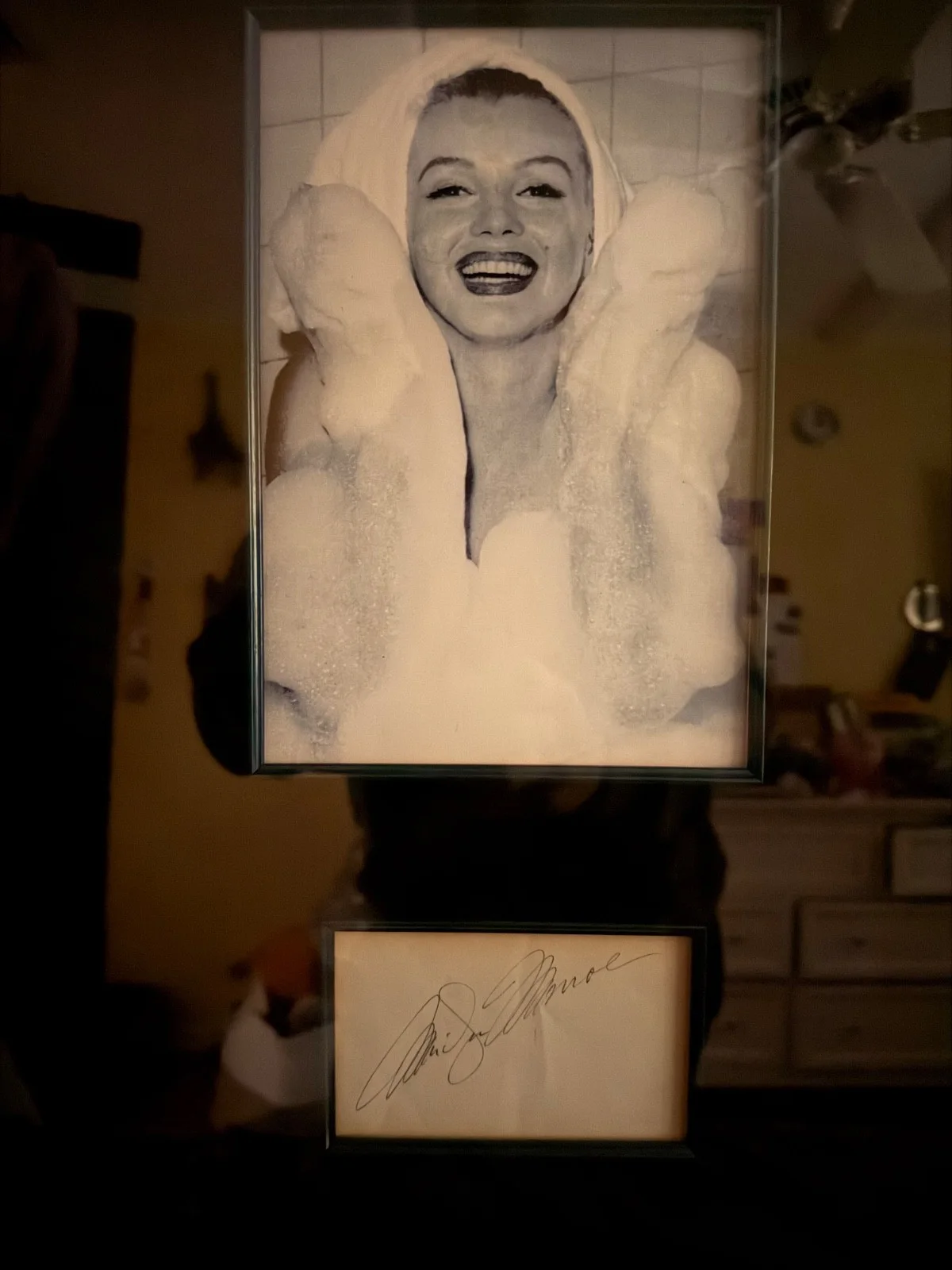 Marilyn Monroe Autographed collage w COA Starabilias -SIGNED BY MONROE, image 4