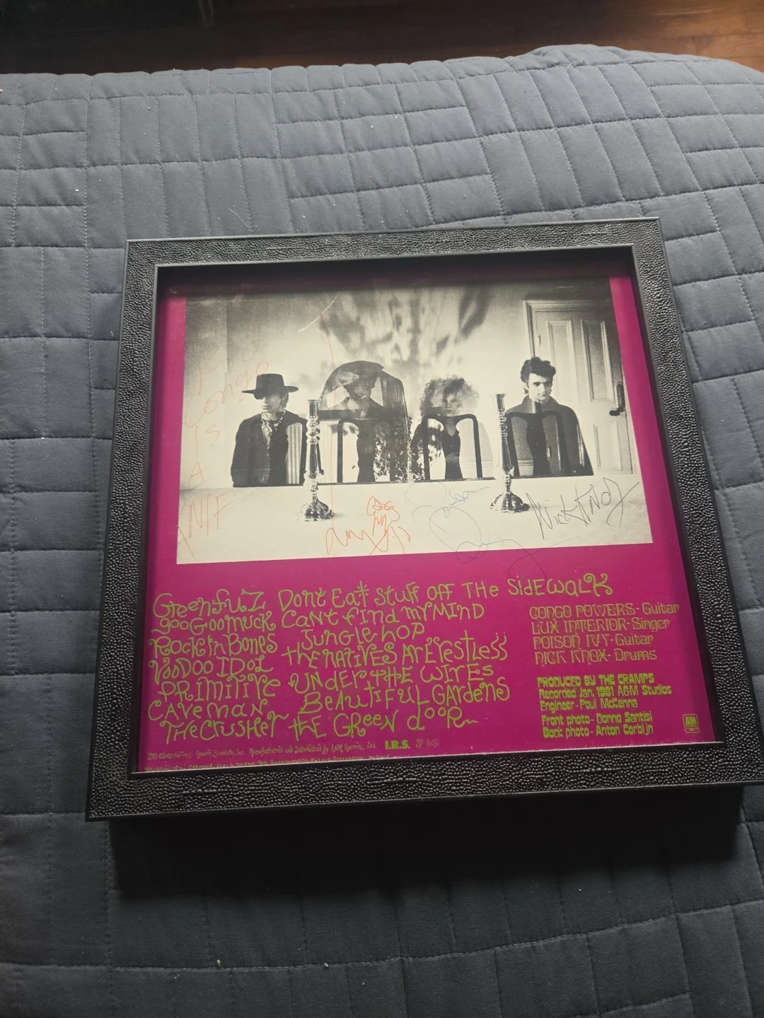The Cramps Fully Signed Psychedelic Jungle L.P Rare, image 4