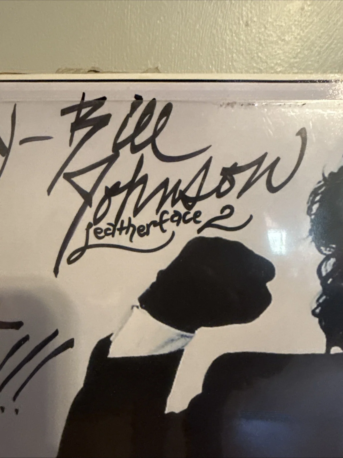 Leather face Texas Chainsaw Massacre 2 Autographed Poster 24x36, image 4