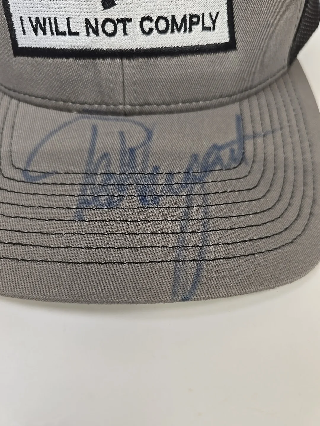 Ted Nugent Signed Autograph Hat authentic Rare I Will Not Comply Design, image 2