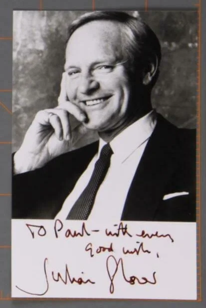 Julian Glover — Julian Glover Autographed Front and Back Inscribed Pair 4x6 Photo, изображение 2