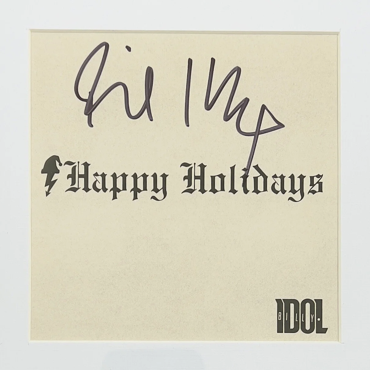 Billy Idol SIGNED Framed Happy Holidays CD Booklet With CD GV936320 Rebel Yell, изображение 2