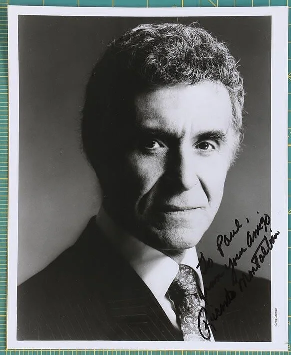 JOSEPH BOTTOMS — RICARDO MONTALBAN - AUTOGRAPHED INSCRIBED PHOTOGRAPH 8X10 AUTHENTIC 8 x10 B/ W