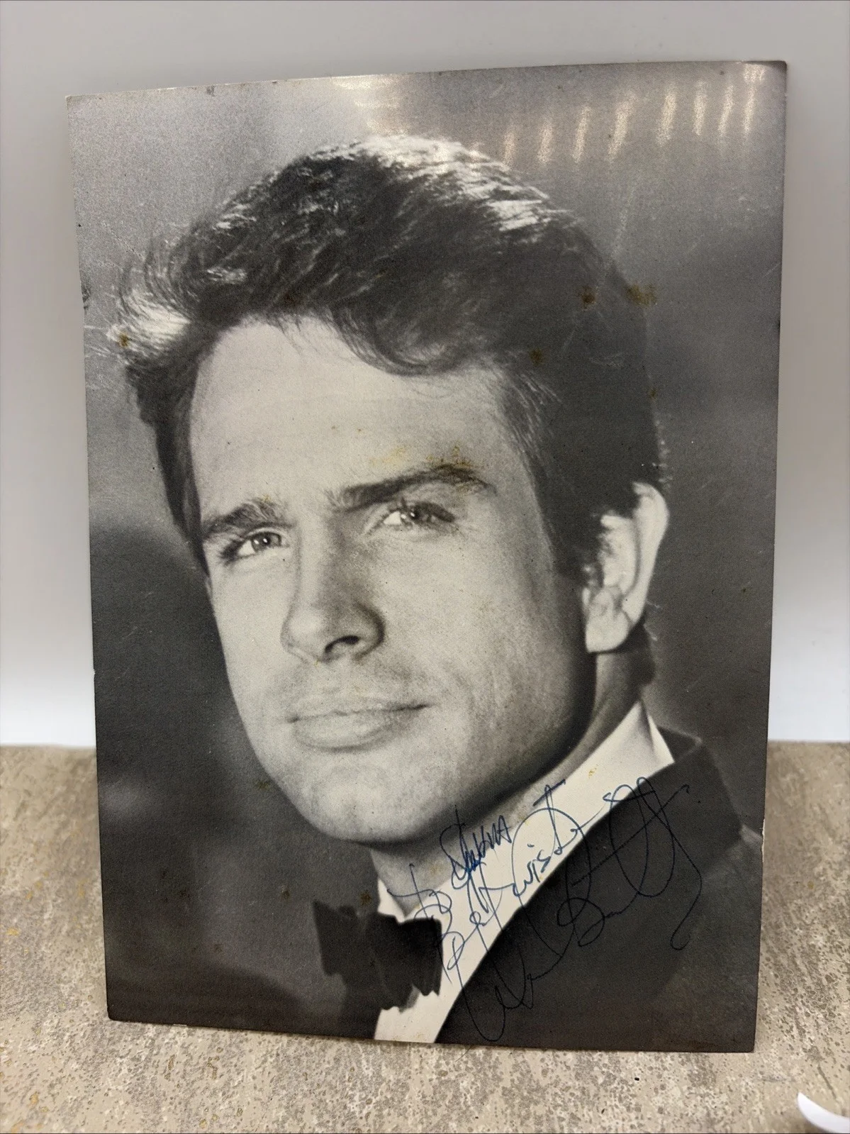 Warren Beatty — WARREN BEATTY Signed 5X7 Photo In Black & White Autographed Picture, image 2
