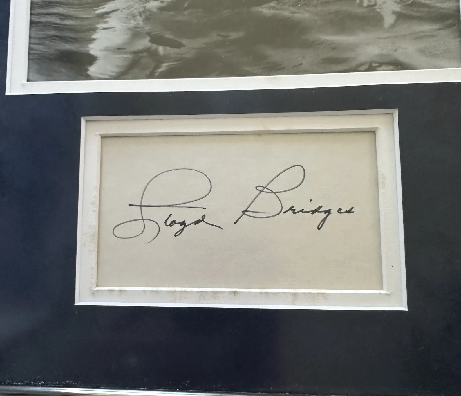 Lloyd Bridges — Lloyd Bridges Signed Photo “Sea Hunt” w/ COA UACC Auth Framed Display VTG, image 3