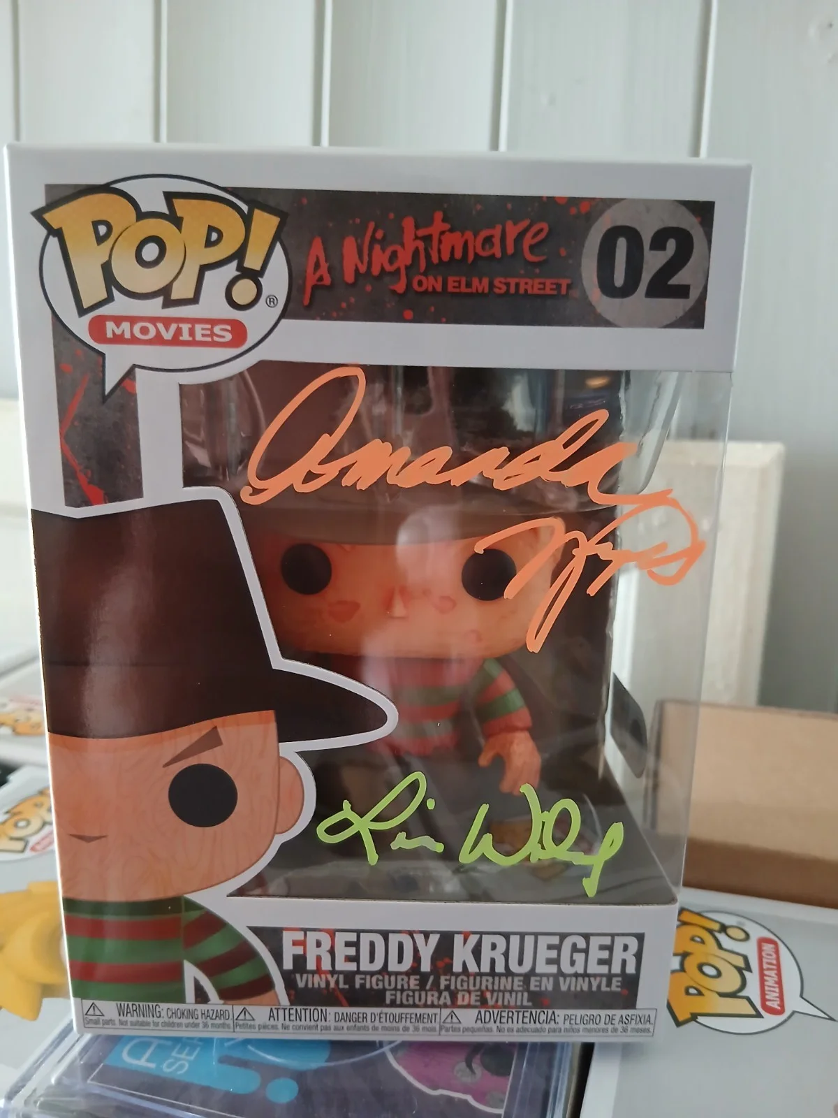 Lisa Wilcox & Amanda Wyss Autographed A Nightmare On Elm Street Funko Pop SWAU, изображение 2