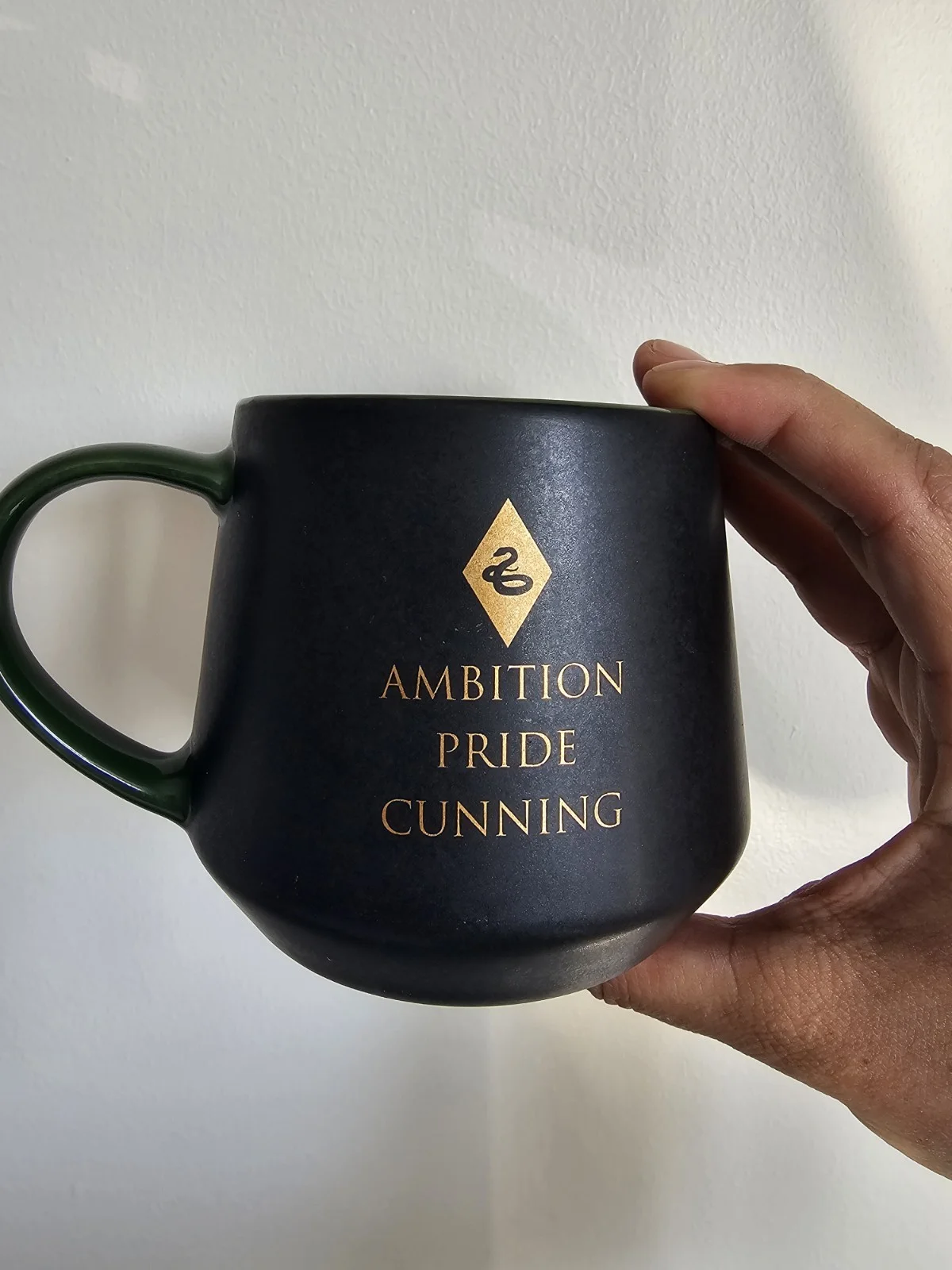Harry Potter Slytherin Mug - Gold Snake Emblem - Ambition Pride Cunning, изображение 3