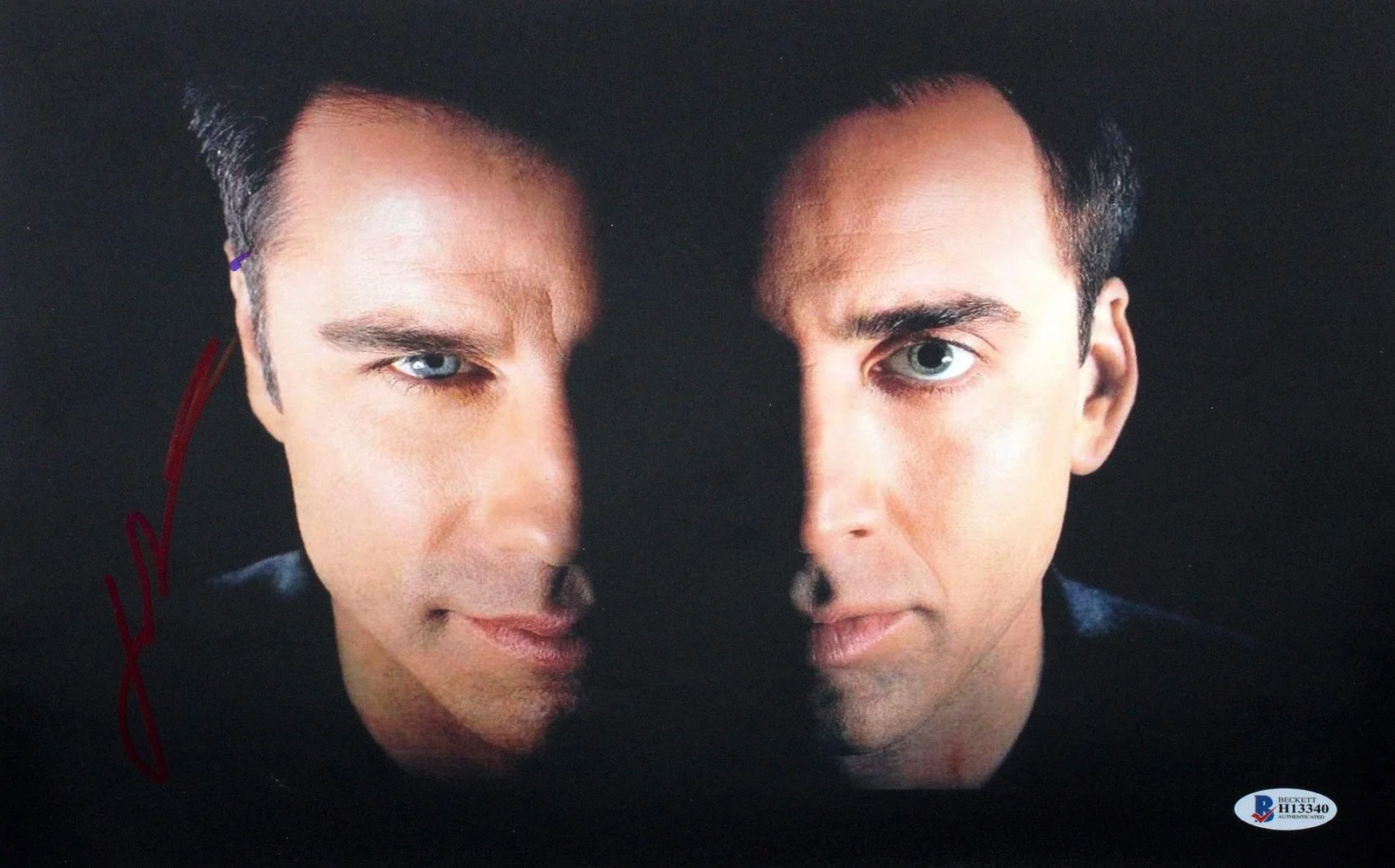 John Travolta — John Travolta Face/Off Authentic Signed 11x14 Photo Autographed BAS #H13340, изображение 4