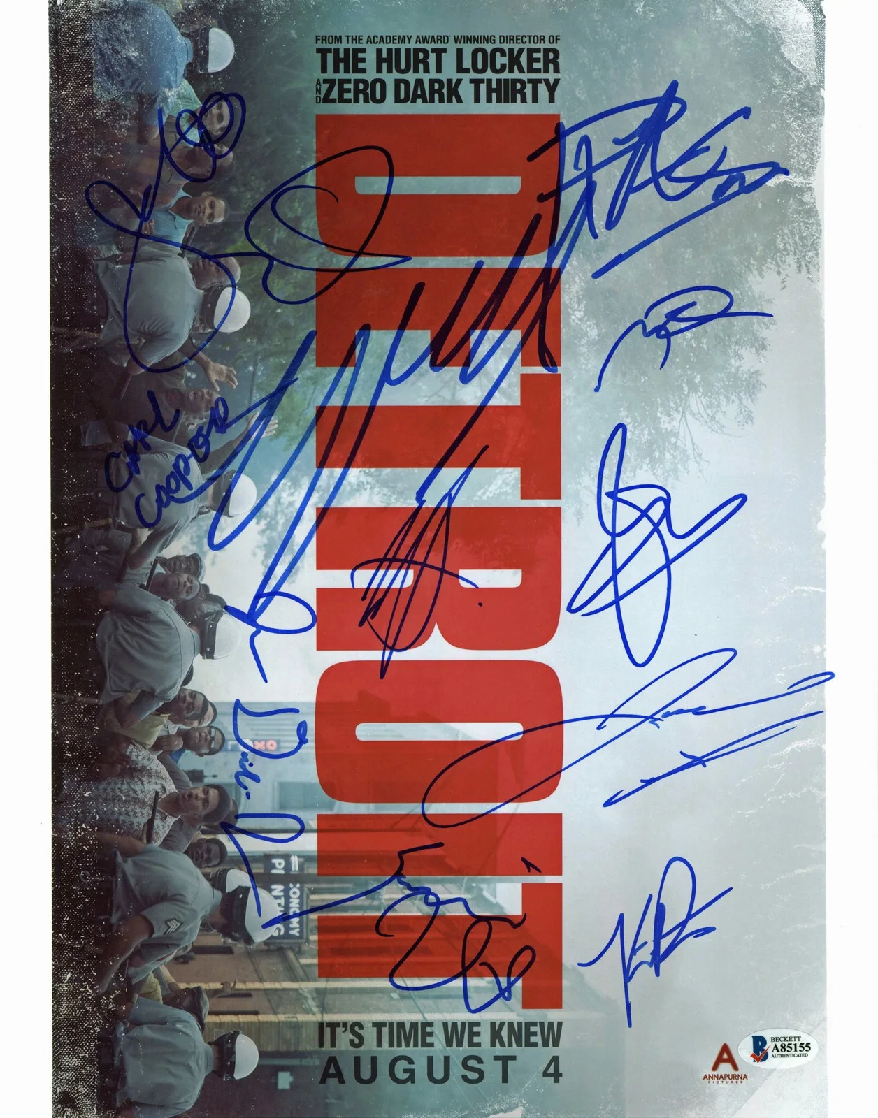Kathryn Bigelow, Will Poulter, Algee Smith, Jacob Latimore, Jason — Detroit (Kathryn Bigelow +10) Authentic Signed 11x14 Photo BAS #A85155