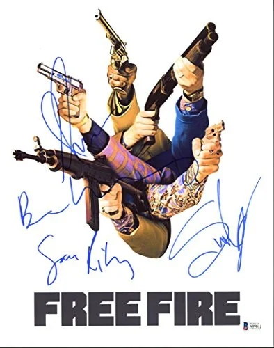 Armie Hammer, Sam Riley, Ben Wheatley, One Other — Free Fire (Armie Hammer, Sam Riley +2) Authentic Signed 11X14 Photo BAS #A09812, image 3
