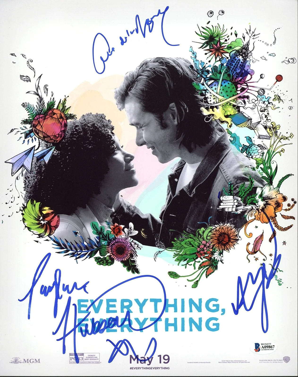Amandla Stenberg, Ama De La Reguera — Everything, Everything (Amandla Stenberg +2) Signed 11X14 Photo BAS #A09867, изображение 4
