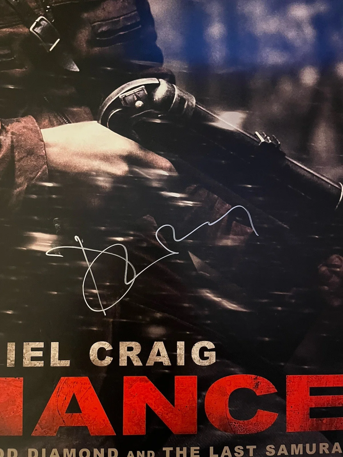 Daniel Craig Signed Defiance D/S 27x40, image 2