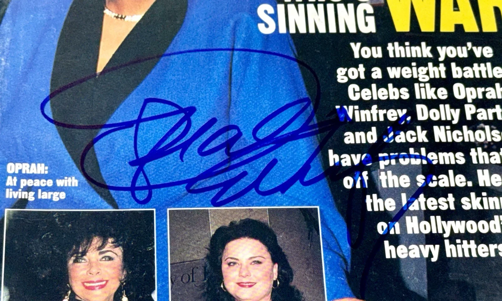 Oprah Winfrey — Oprah Winfrey signed People Magazine 1992 autographed beckett coa, image 2