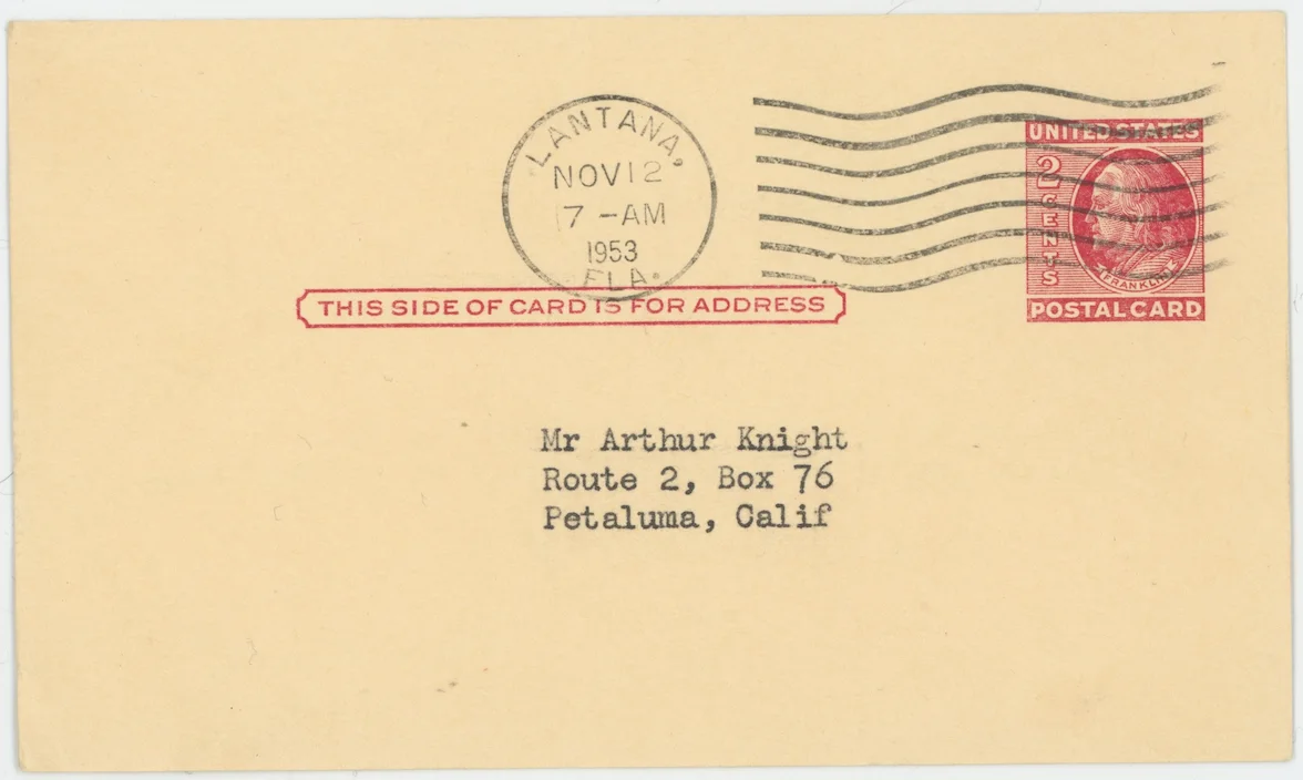 Leslie Charteris The Saint Autographed Signed Postcard Letter AMCo COA 24729, изображение 2