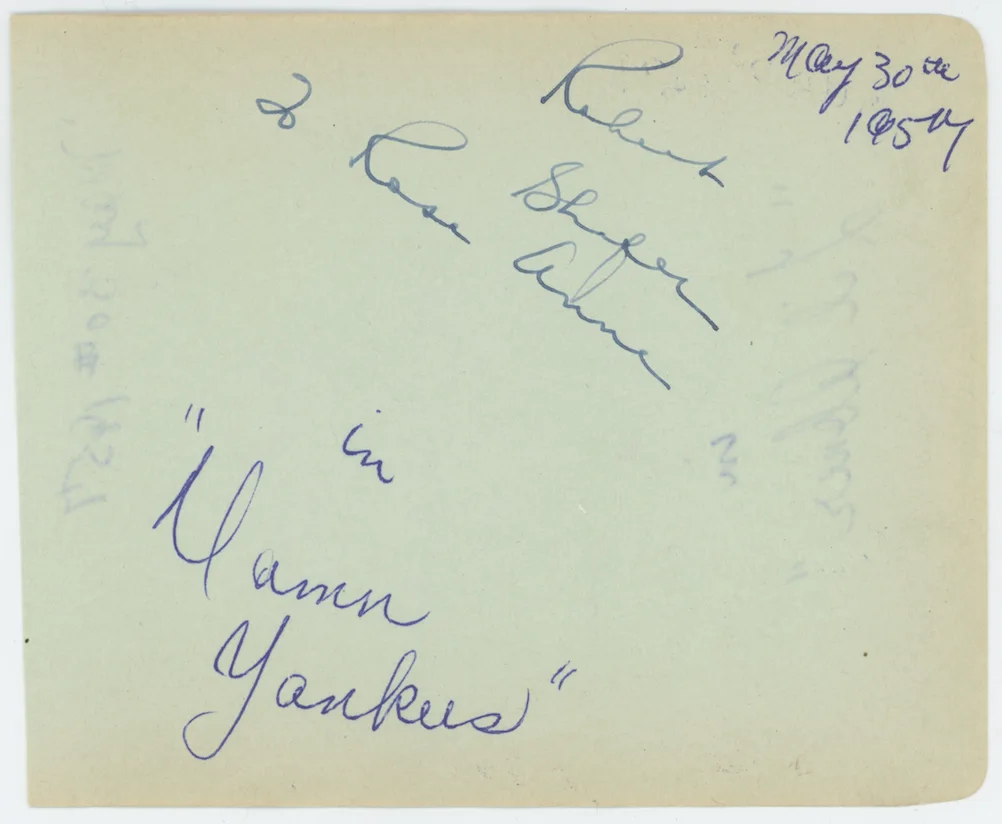 Tina Louise & Robert Shafer Autographed Signed Album Page AMCo COA 21719, изображение 2