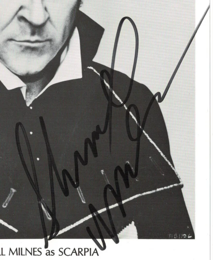 Sherrill Milnes Opera Autographed Signed 8x10 Photo AMCo COA 21703, изображение 2