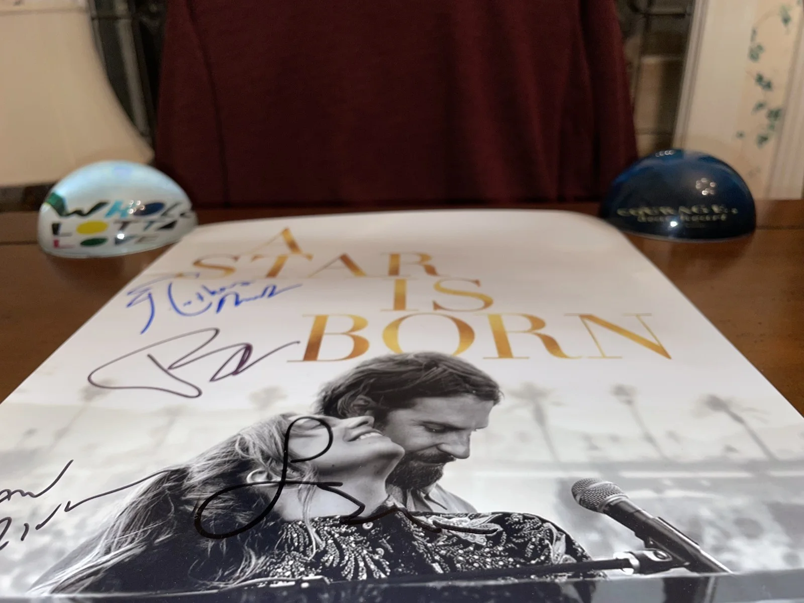 LADY GAGA, BRADLEY COOPER, MARK RONSON, A ROSSOMANDO SIGNED 'A STAR IS BORN' JSA, изображение 2