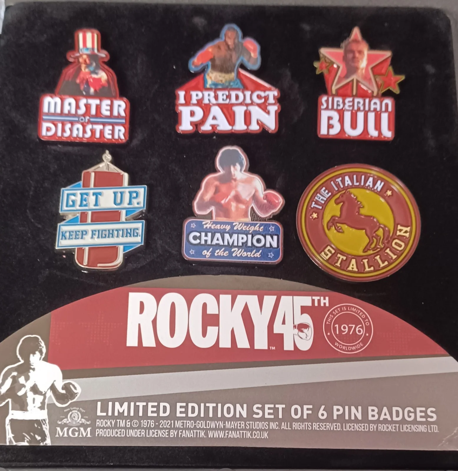 Rocky 45th Anniversary Limited Edition Pin Badge Collection. New., изображение 3