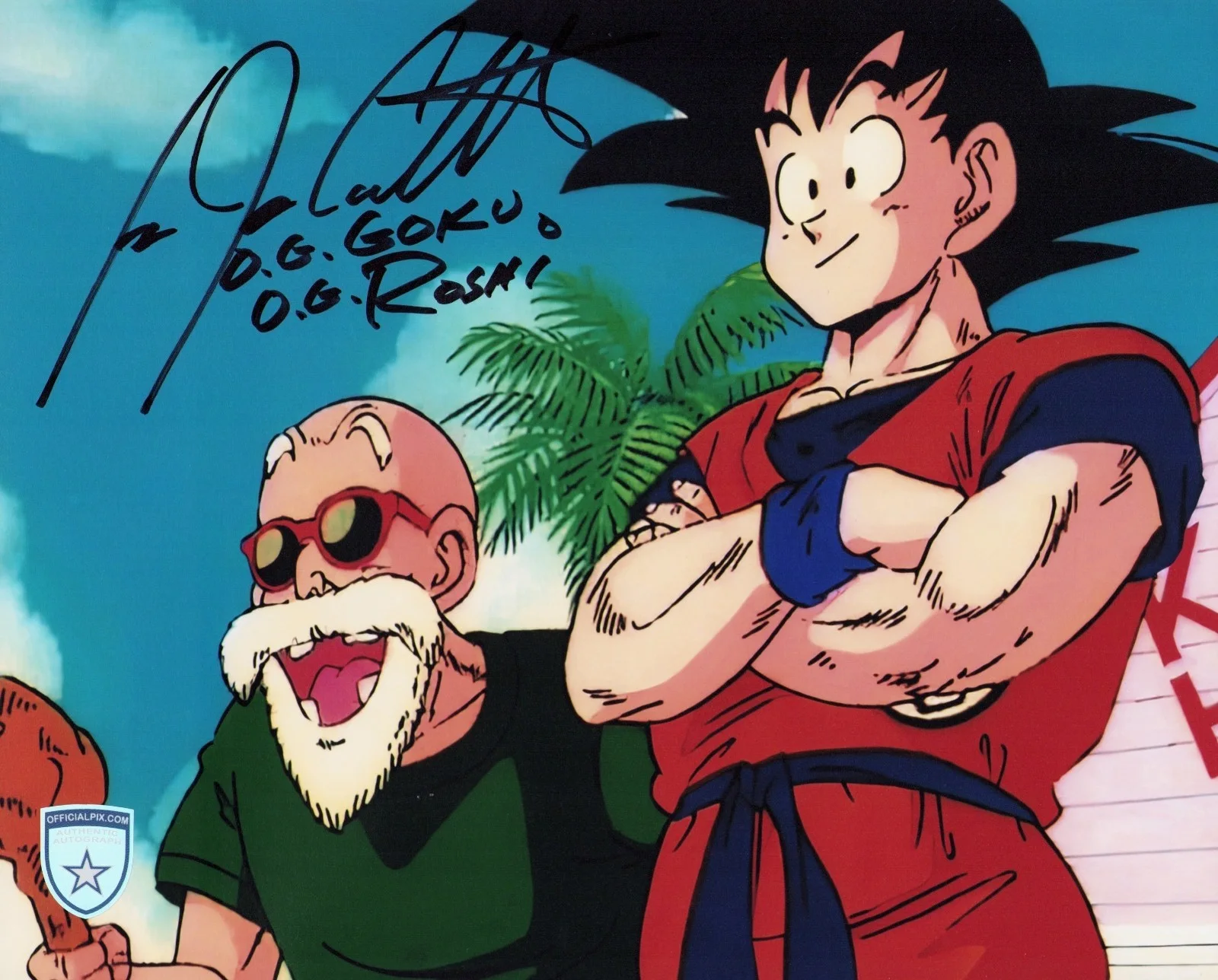 Ian James Corlett — Signed Ian James Corlett Dragon Ball Z Og Goku 8x10 w/ Official Pix COA