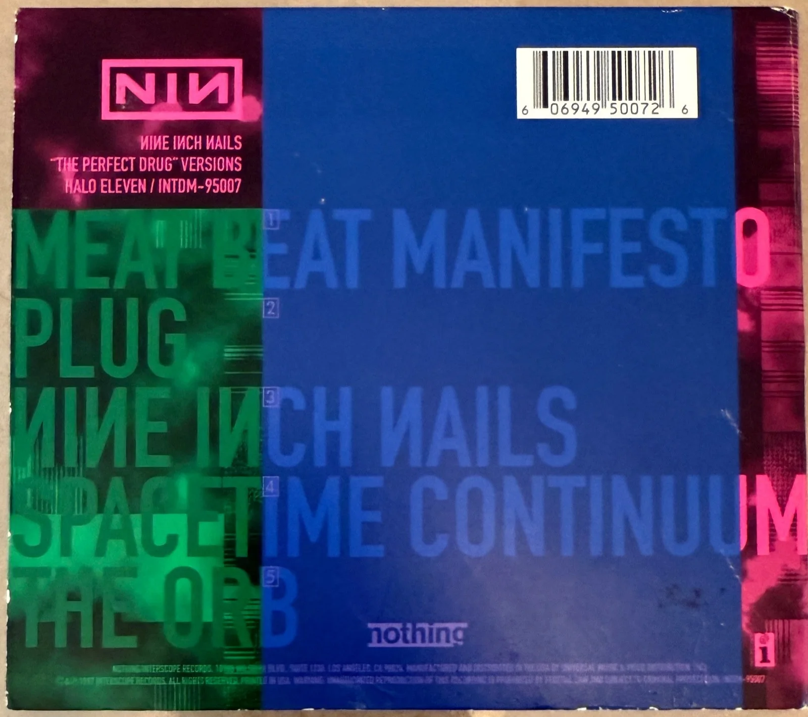 Nine Inch Nails : signed Perfect Drug CD digipak autographed ( no vinyl Lp ), изображение 3