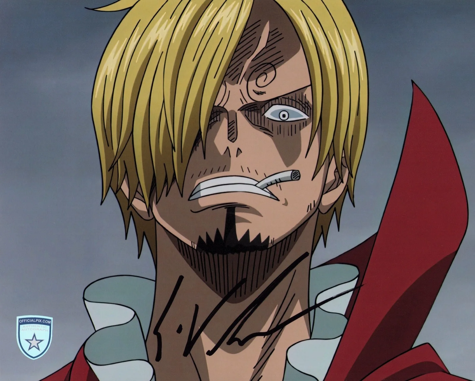 Eric Vale — Signed Eric Vale One Piece Sanji Anime 8x10 w/ Official Pix COA