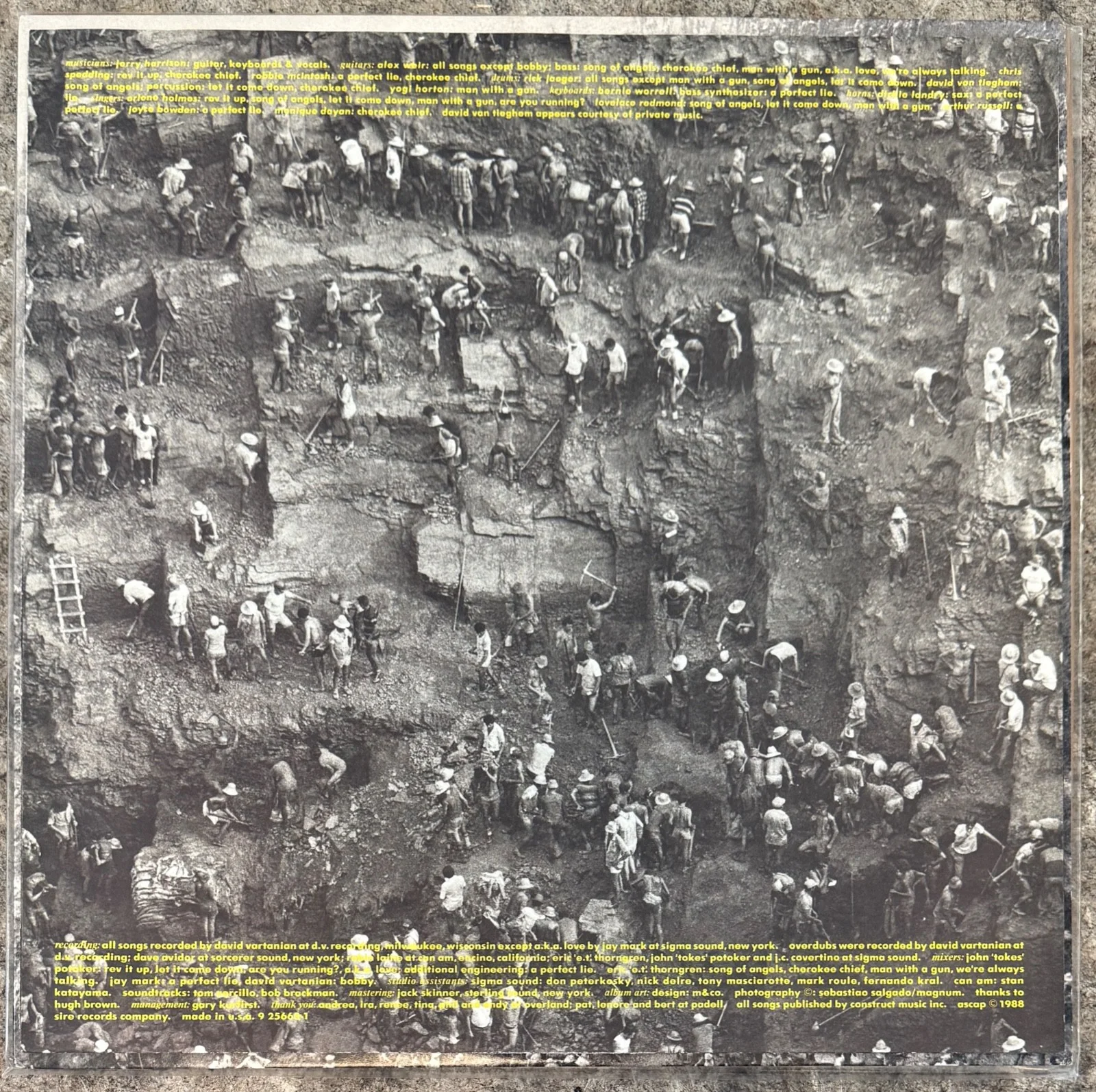 Jerry Harrison of Talking Heads : signed Casual Gods autographed Lp vinyl, изображение 3