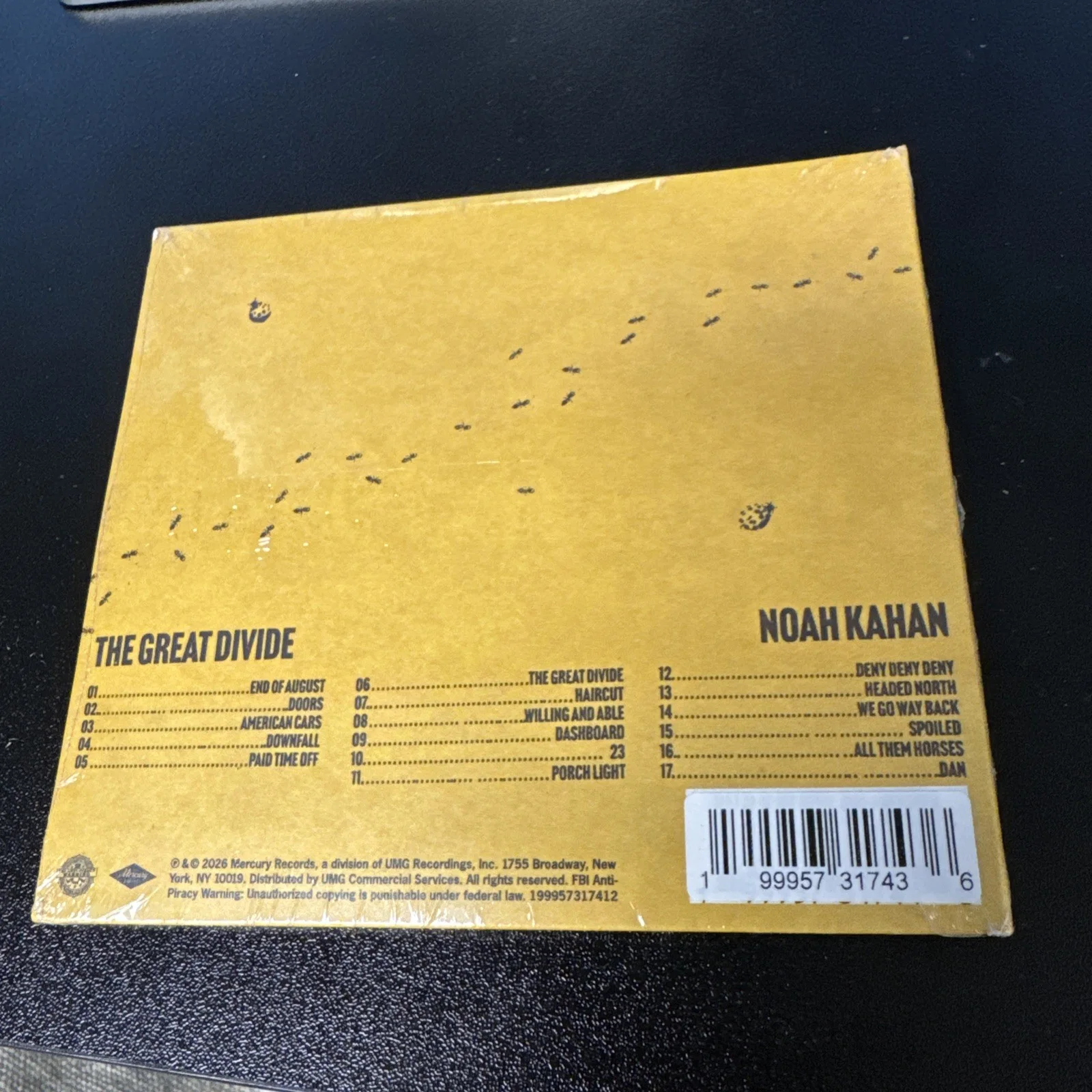 Noah Kahan The Great Divide Signed CD, image 2