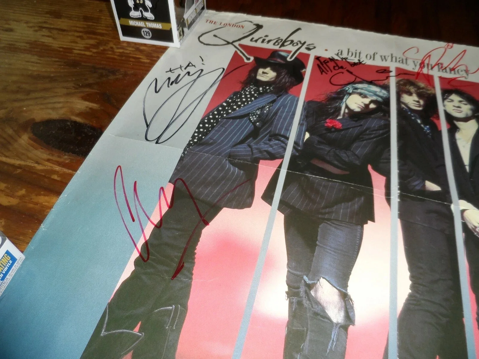 THE LONDON QUIREBOYS AUTHENTIC AUTOGRAPHED/SIGNED PROMO POSTER BY ENTIRE BAND, image 2