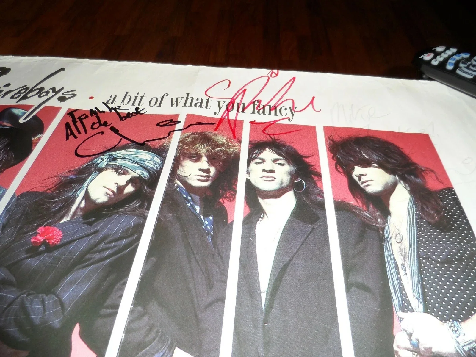 THE LONDON QUIREBOYS AUTHENTIC AUTOGRAPHED/SIGNED PROMO POSTER BY ENTIRE BAND, image 4
