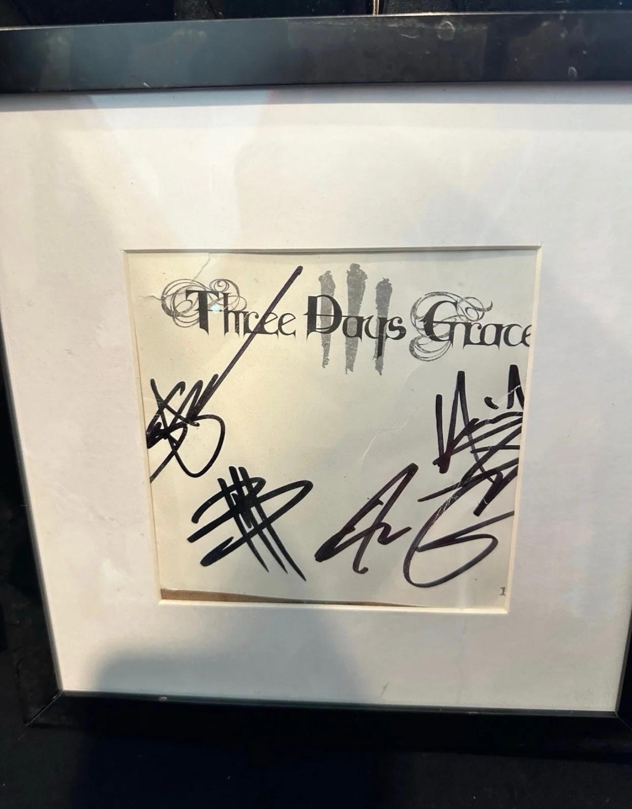 Three Days Grace Signed Original CD & Booklet Framed Authentic Music Memorabilia, image 2